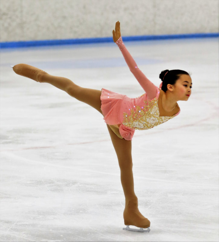 gold ice skating dress